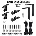 Gardinensenker© Kit Complet Noir, Tendeur de câble pour lever et abaisser les tringles à rideaux